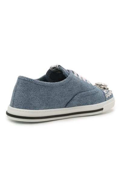 Текстильные кеды MIU MIU, арт. 5E450D-AJ6-F0008-005, фото 5