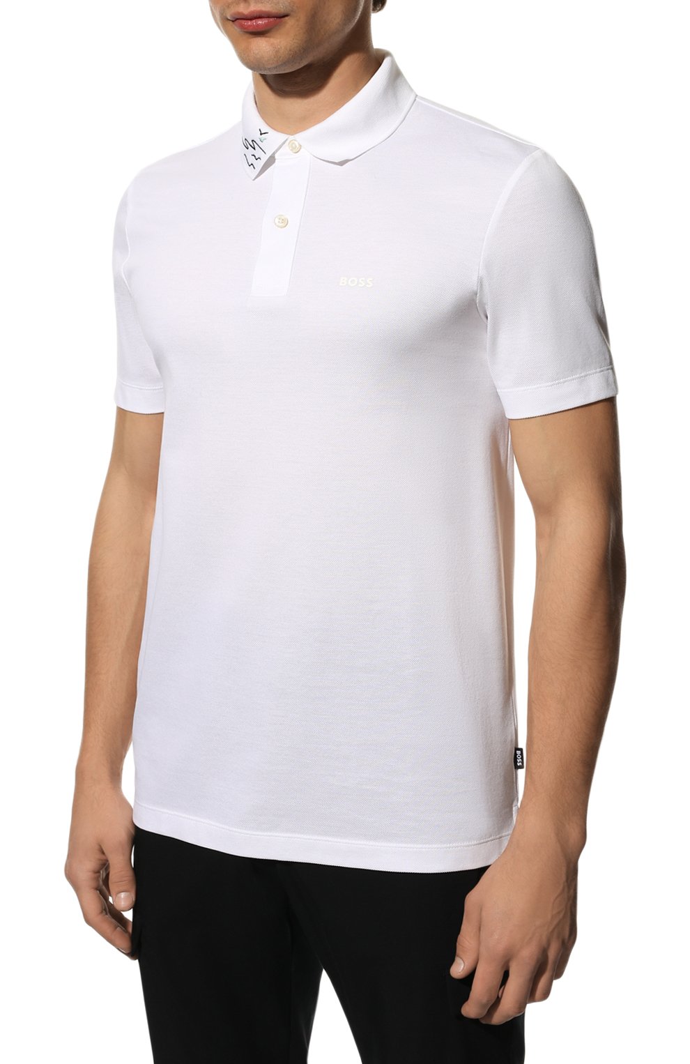 Хлопковое поло BOSS, арт. 50471698, фото 3