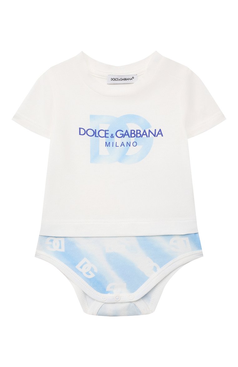 Комплект из боди и шапки DOLCE & GABBANA, арт. L1JG38/G7G5M, фото 1