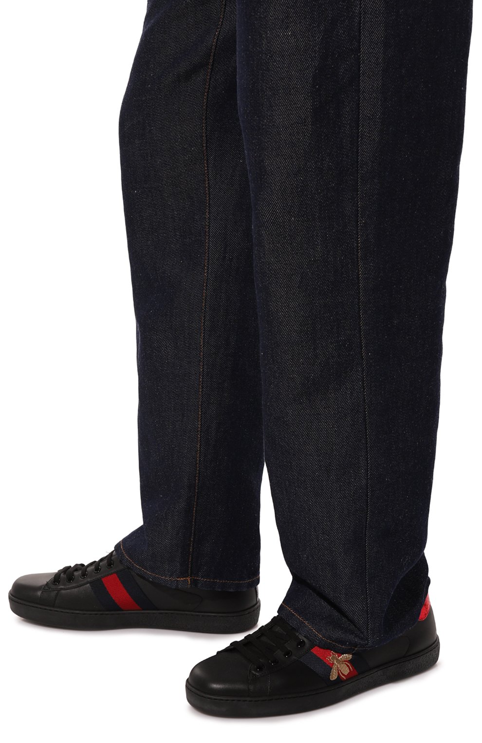 Кожаные кеды new ace GUCCI, арт. 429446 A38G0, фото 3