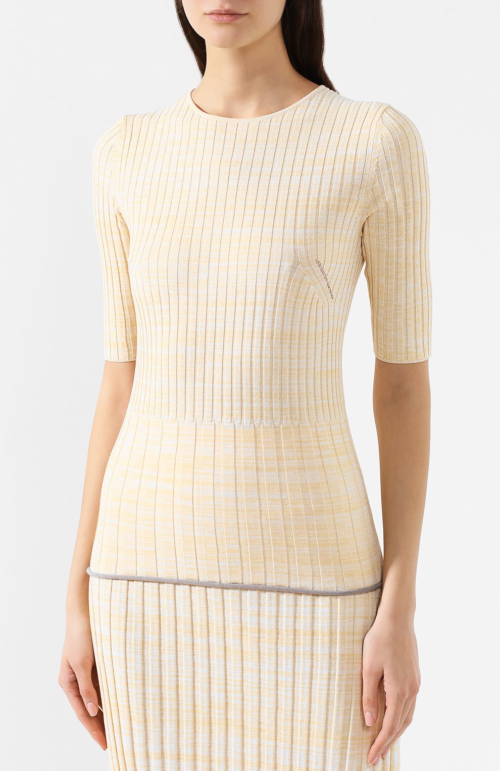 Хлопковый топ JIL SANDER NAVY, арт. JNWM7536C/JMY2401E, фото 3