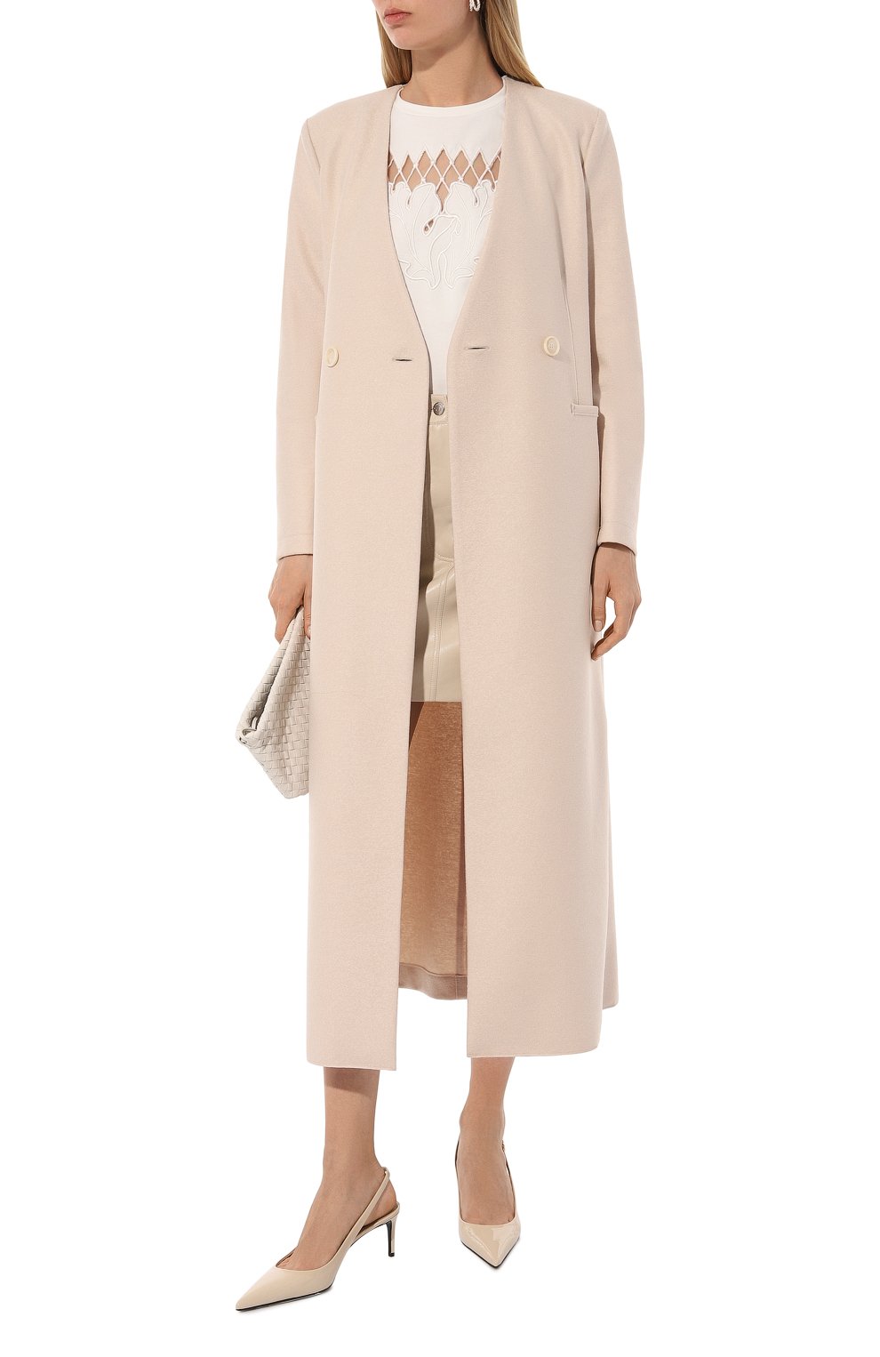 Шерстяное пальто HARRIS WHARF LONDON бежевого цвета по цене 106500 руб., арт. A1602MLX, фото 2 Шерстяное пальто HARRIS WHARF LONDON, арт. A1602MLX, фото 2