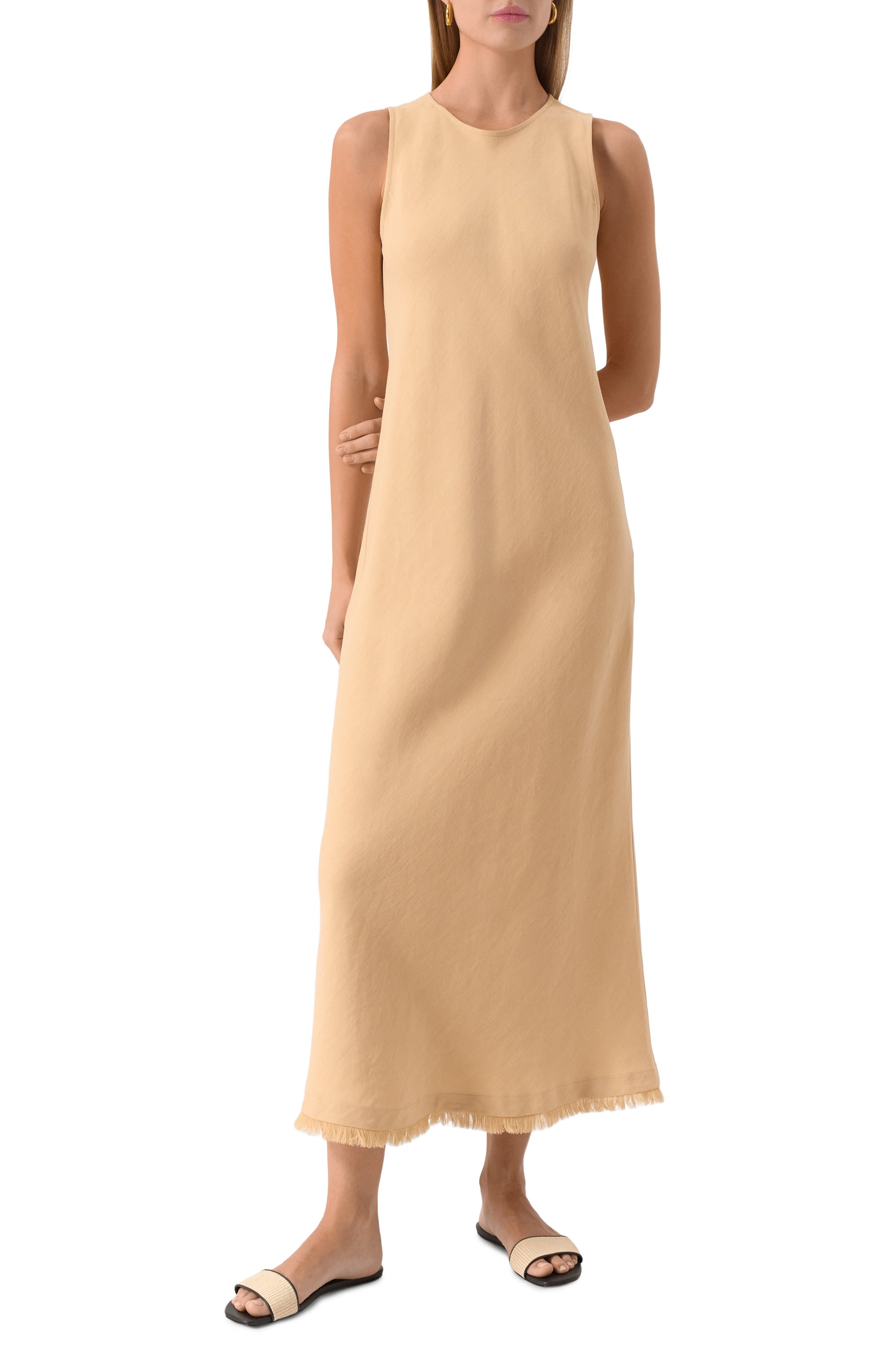 Платье из вискозы и льна ANTONELLI FIRENZE, арт. L6601N/935, фото 3