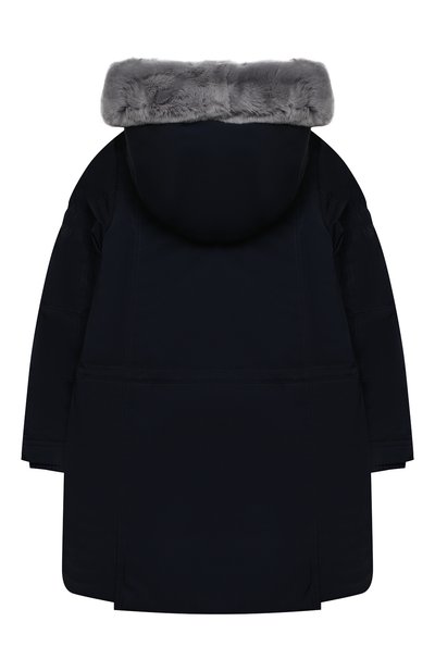 Парка с капюшоном RN 117. RUSSIAN NORTH 117 M ABOVE SEA LEVEL темно-синего цвета по цене 34000 руб., арт. RN18-D8-8, фото 2 Парка с капюшоном RN 117. RUSSIAN NORTH 117 M ABOVE SEA LEVEL, арт. RN18-D8-8, фото 2