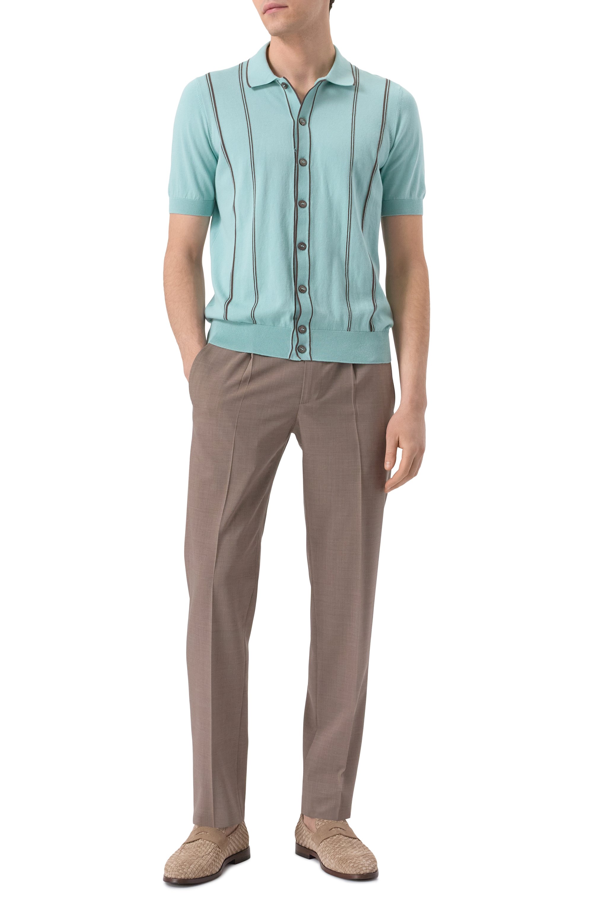 Хлопковая рубашка GRAN SASSO, арт. 59135/18041, фото 2