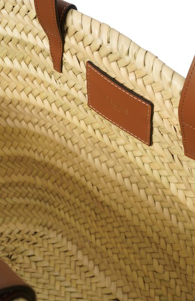 Сумка basket CELINE светло-коричневого цвета по цене 87850 руб., арт. 192622CGG, фото 5 Сумка basket CELINE, арт. 192622CGG, фото 5