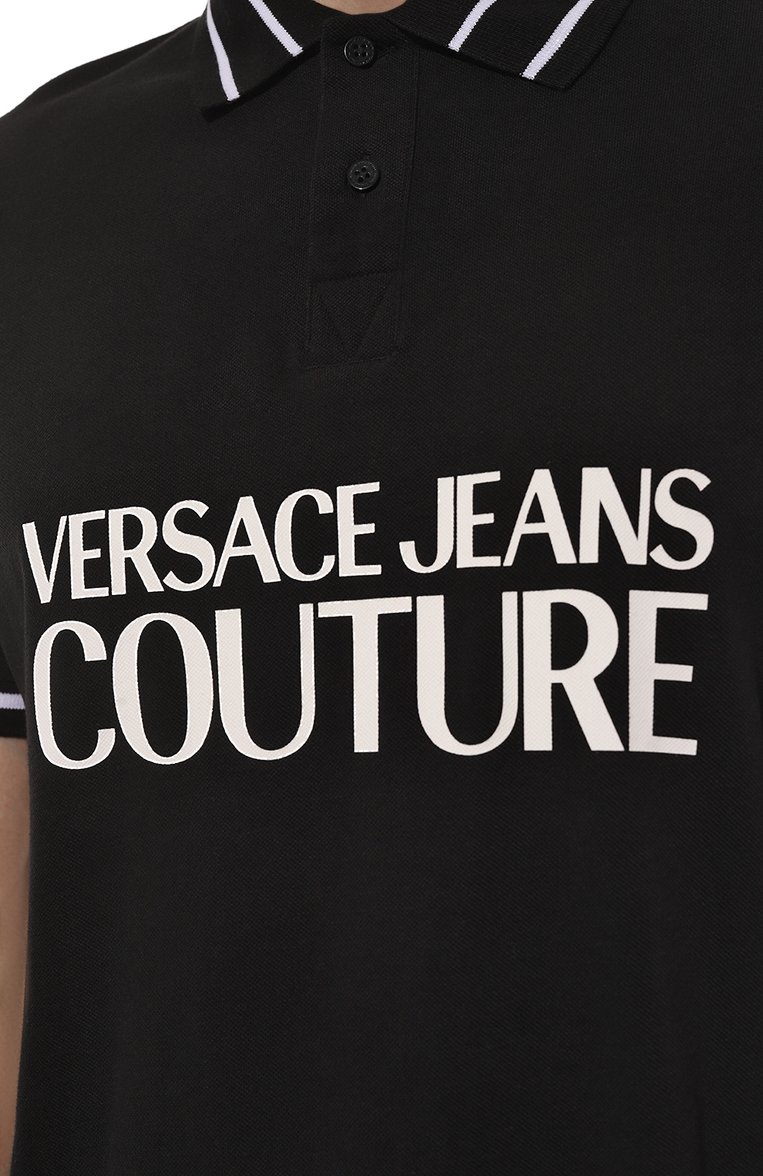 Хлопковое поло VERSACE JEANS COUTURE, арт. 74GAGT03/CJ010, фото 1