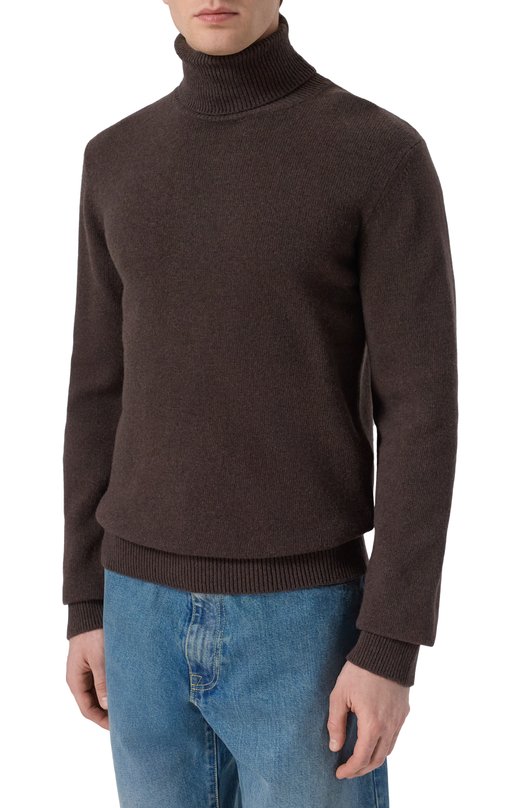 Шерстяной свитер MM6 SH2HA0012/M13187 Коричневый  SH2HA0012/M13187 Фото 3