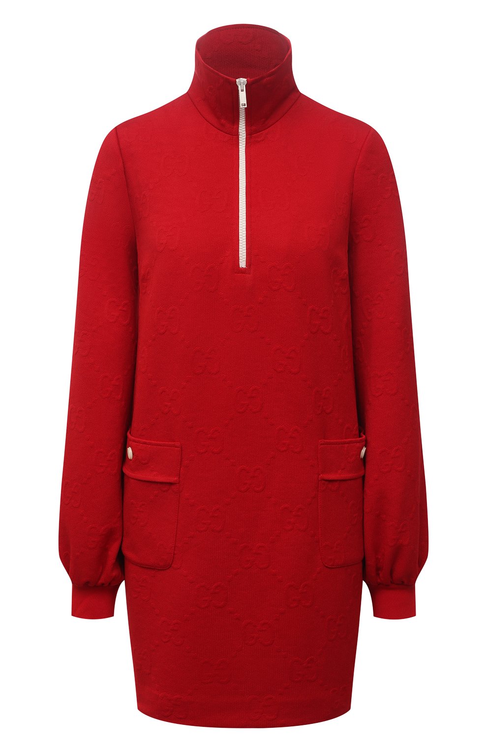 Платье GUCCI красного цвета по цене 132480 руб., арт. 653412/XJDEM, фото 1 Платье GUCCI, арт. 653412/XJDEM, фото 1