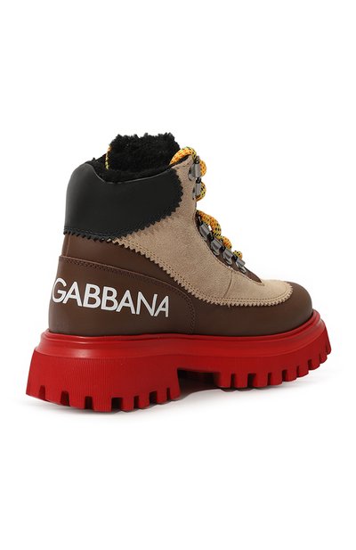 Кожаные ботинки DOLCE & GABBANA, арт. DA5177/A3C01/29-36, фото 3