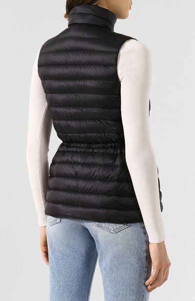 Пуховый жилет azur MONCLER черного цвета по цене 57400 руб., арт. F1-093-1A103-00-C0355, фото 4 Пуховый жилет azur MONCLER, арт. F1-093-1A103-00-C0355, фото 4
