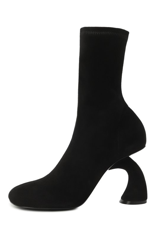 Замшевые ботильоны Dries Van Noten WS241/1146/135 Чёрный  WS241/1146/135 Фото 4