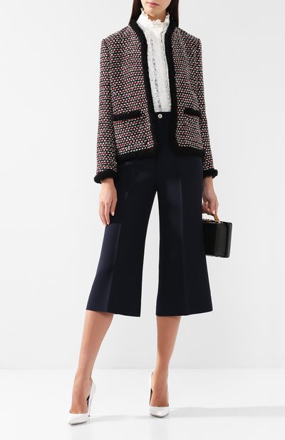 Твидовый жакет с карманами GUCCI черного цвета по цене 198500 руб., арт. 543345/ZLM50, фото 2 Твидовый жакет с карманами GUCCI, арт. 543345/ZLM50, фото 2