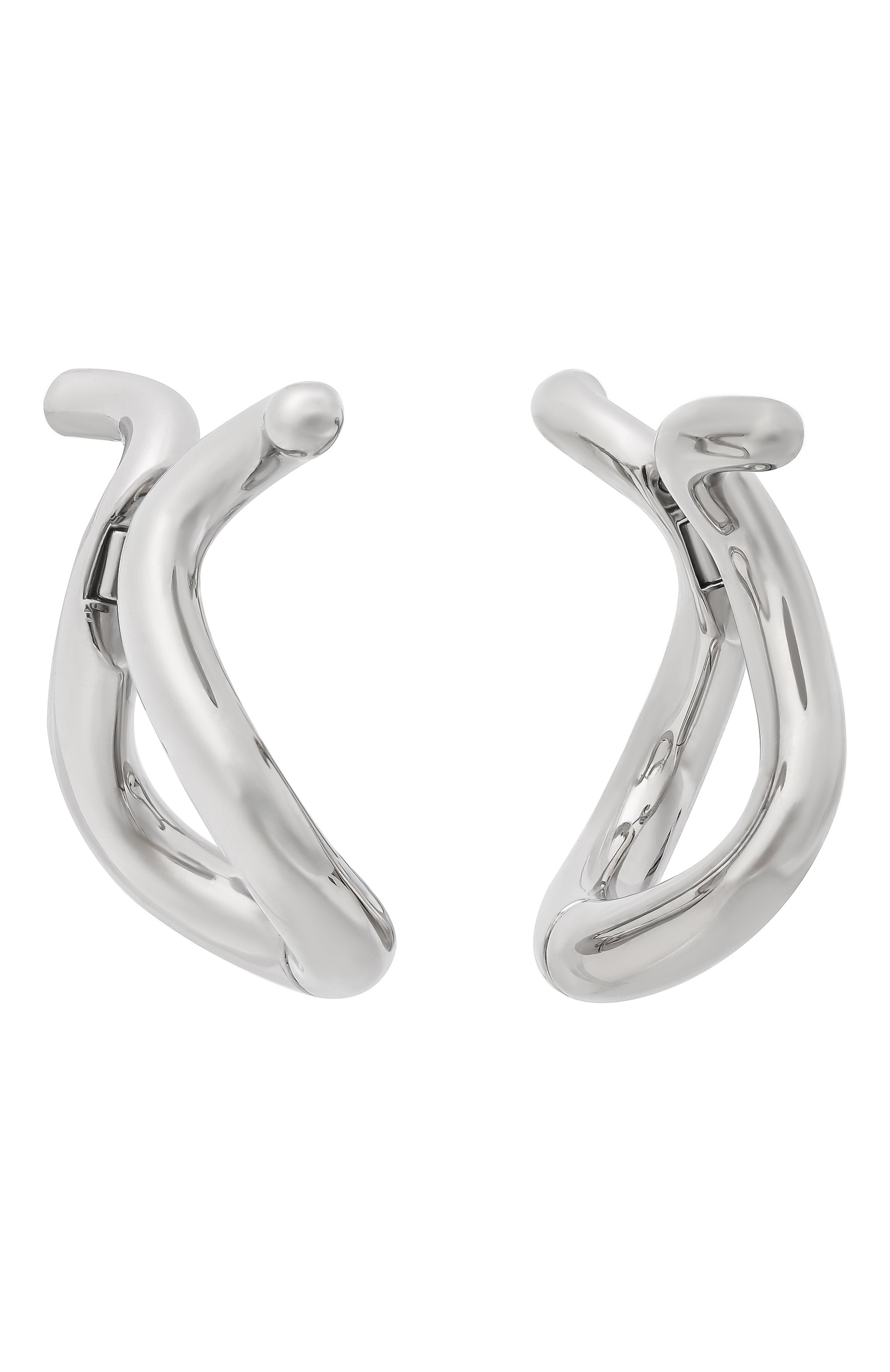 Серьги JIL SANDER серебряного цвета по цене 92950 руб., арт. J12VG0344 P6959, фото 3 Серьги JIL SANDER, арт. J12VG0344 P6959, фото 3