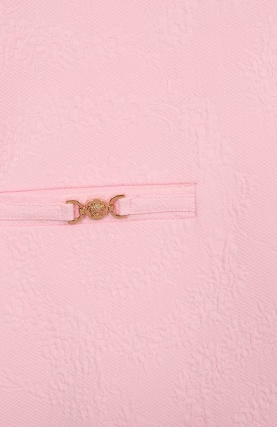 Хлопковое платье VERSACE светло-розового цвета по цене 52250 руб., арт. 1018134/1A13174/8A-14A, фото 3 Хлопковое платье VERSACE, арт. 1018134/1A13174/8A-14A, фото 3