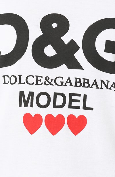 Хлопковая футболка с круглым вырезом и логотипом бренда DOLCE & GABBANA, арт. F8K74T/FH736, фото 5