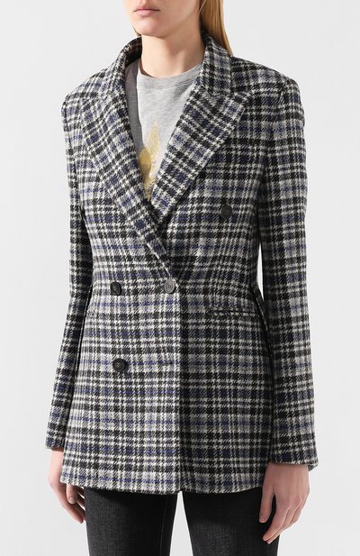 Шерстяной жакет GOLDEN GOOSE DELUXE BRAND черного цвета по цене 69950 руб., арт. G35WP192.A3, фото 3 Шерстяной жакет GOLDEN GOOSE DELUXE BRAND, арт. G35WP192.A3, фото 3