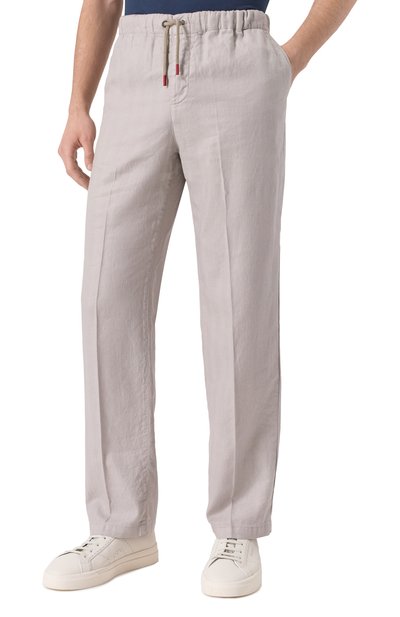 Брюки изо льна и хлопка KITON, арт. UPR003LK0636F06, фото 3