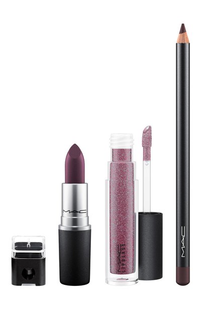 Женского набор для губ matte &amp; metallic: plum lips MAC, арт. SCJ1-01