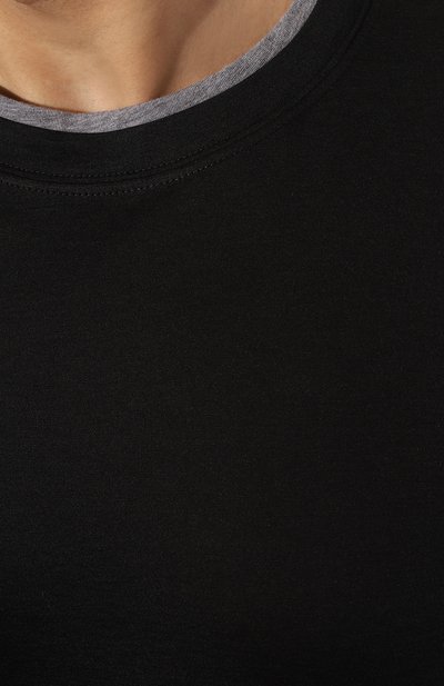 Футболка из шелка и хлопка BRUNELLO CUCINELLI, арт. MD8217427, фото 5