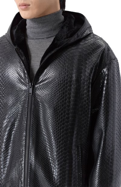 Куртка из кожи питона с подкладкой из норки MVST, арт. FEXECK-ES4455-1V, фото 5