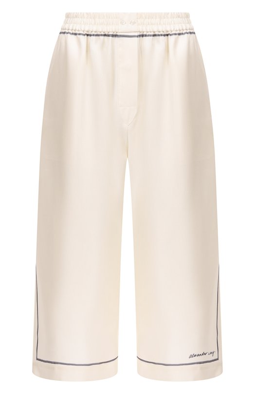 Шелковые шорты Alexander Wang 1WC3254921 Кремовый 1WC3254921