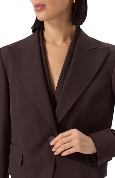 Шерстяной жакет WINDSOR коричневого цвета по цене 75950 руб., арт. 52 DS555 10018996/30045098, фото 5 Шерстяной жакет WINDSOR, арт. 52 DS555 10018996/30045098, фото 5