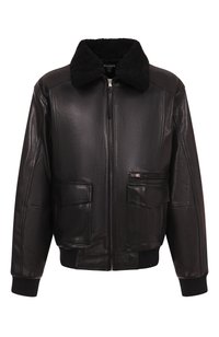 Кожаный бомбер Balmain
