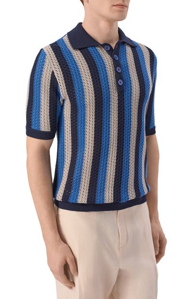 Поло из шелка и хлопка MVST, арт. M26.2PM.K146/Y207 KNIT SETA-C0T0NE, фото 3