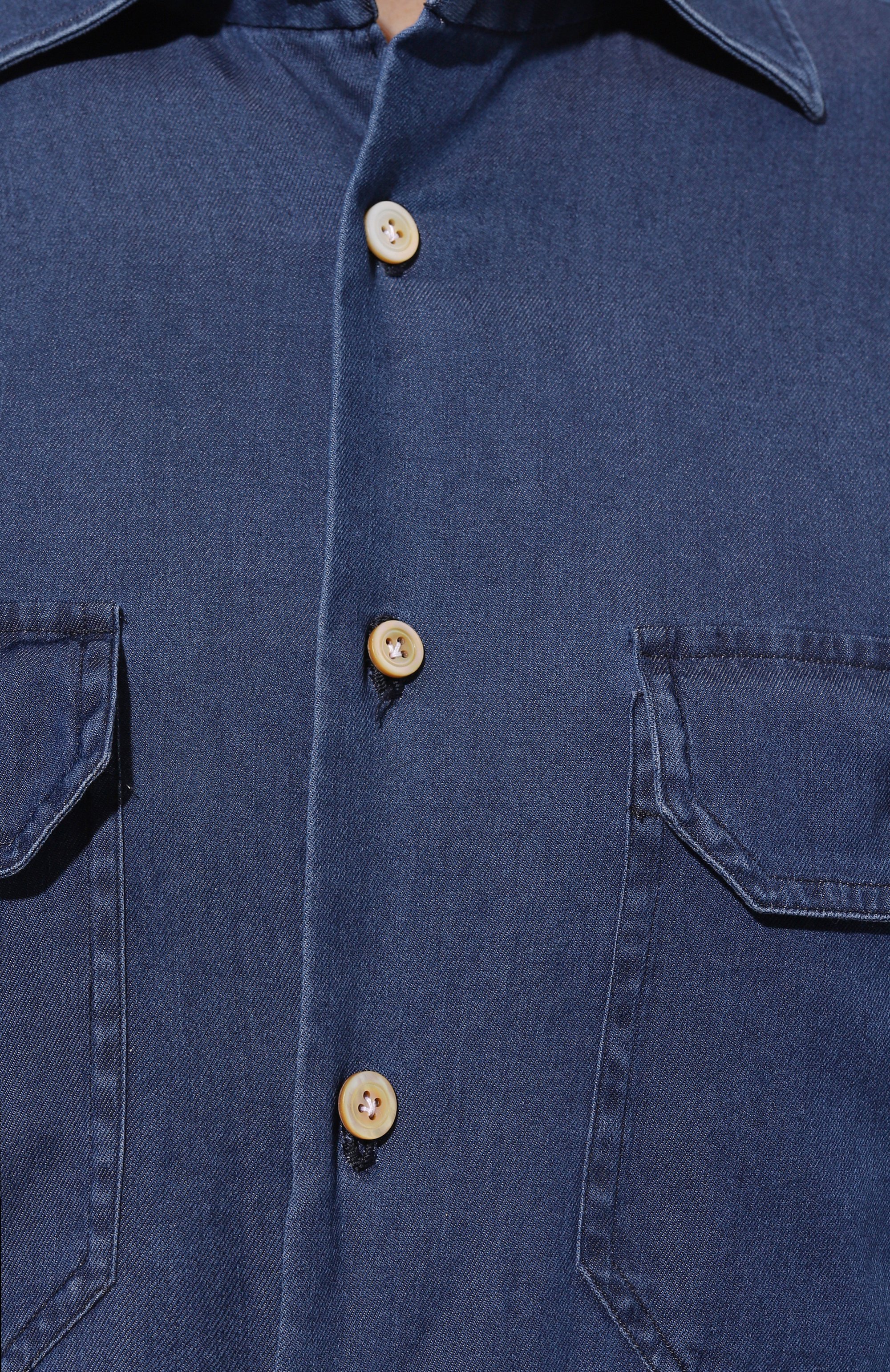 Джинсовая рубашка KITON, арт. UCWMH0904202, фото 5