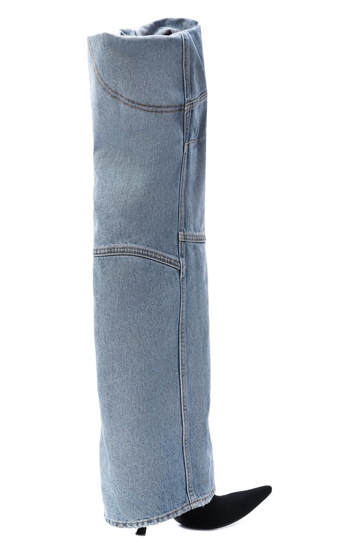Текстильные ботфорты New flex 90 Balenciaga 833570/W1371 Голубой  833570/W1371 Фото 5