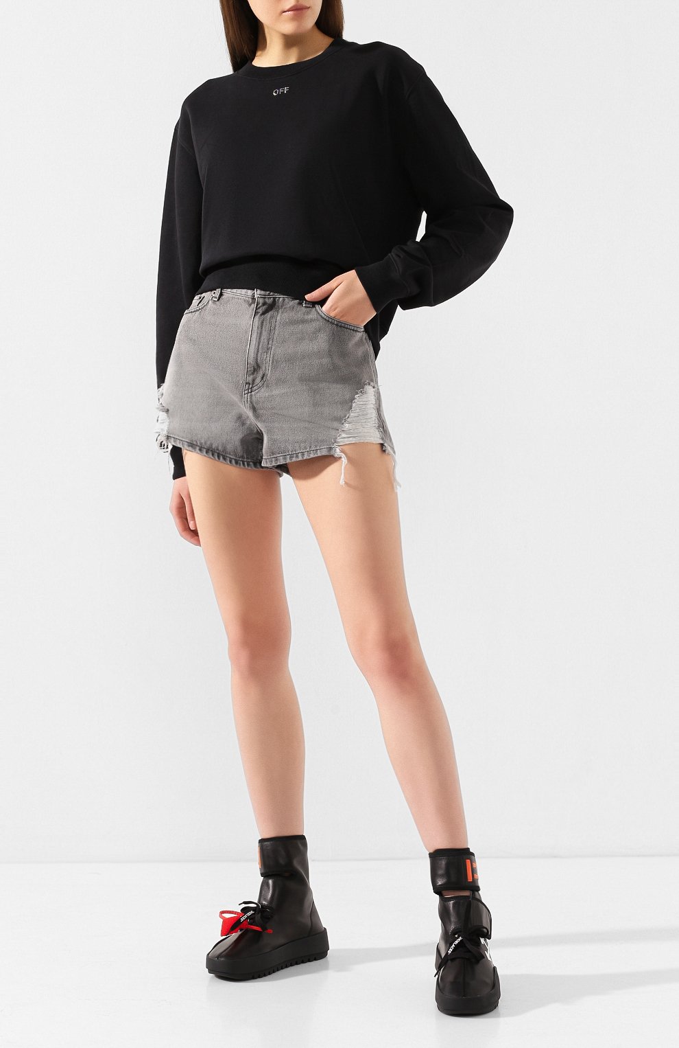 Кожаные кроссовки cst- 001 OFF-WHITE, арт. 0WIA132E19F451051001, фото 2