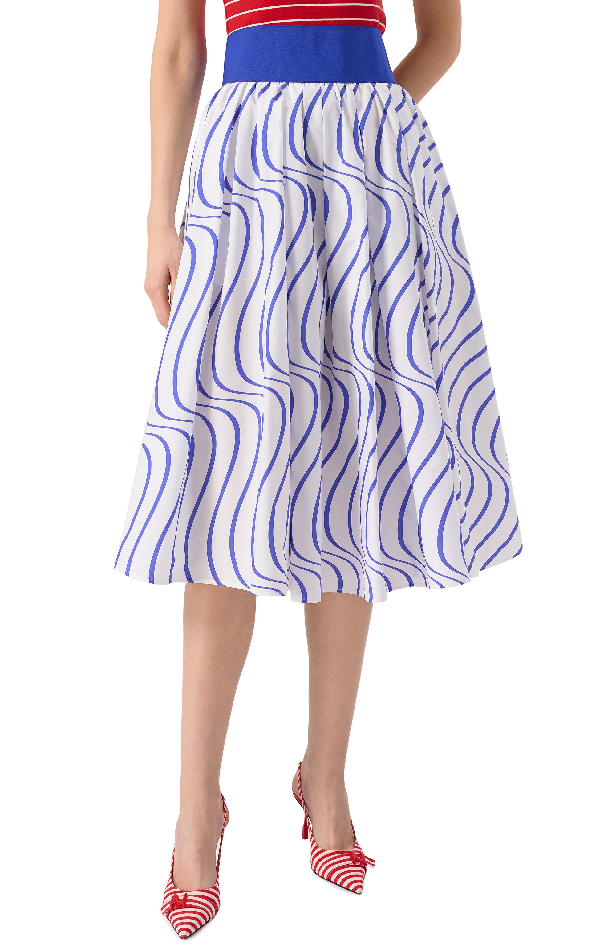 Хлопковая юбка MSGM, арт. 3842MDD09/257352, фото 3