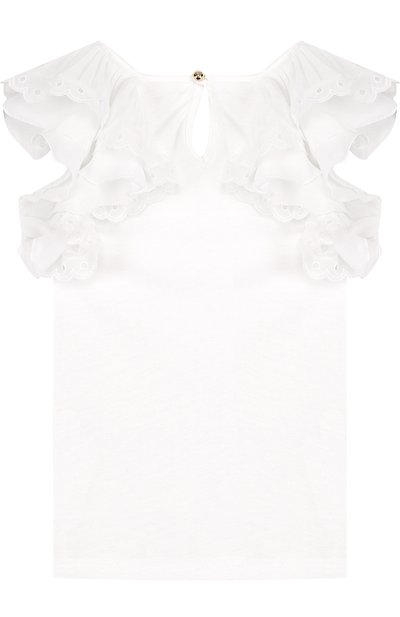 Топ джерси с кружевными оборками CHLOÉ, арт. C15668/14A, фото 2