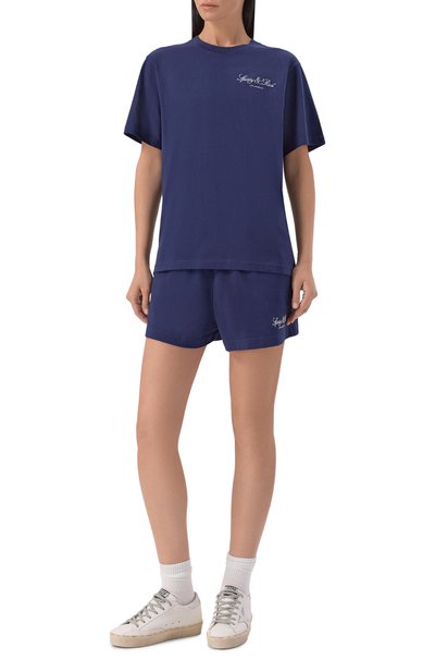 Хлопковая футболка SPORTY AND RICH, арт. T011976269BL106, фото 2