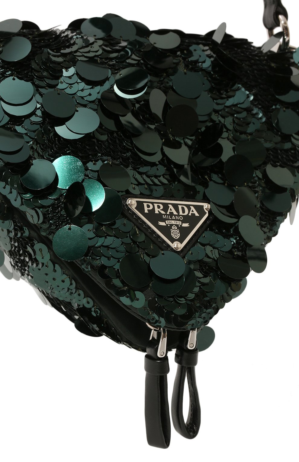 Сумка triangle PRADA зеленого цвета по цене 295000 руб., арт. 1BA315-2DX0-F0422-OOO, фото 2 Сумка triangle PRADA, арт. 1BA315-2DX0-F0422-OOO, фото 2