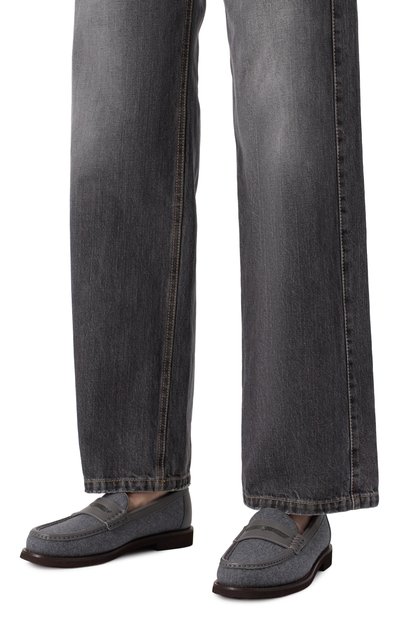Текстильные пенни-лоферы BRUNELLO CUCINELLI, арт. MZ26G3012P, фото 3