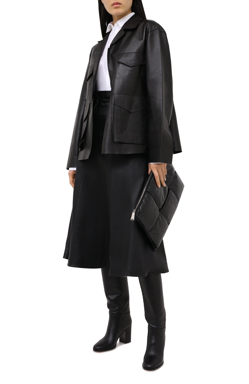 Кожаные сапоги santiago 85 GIANVITO ROSSI, арт. G80488.85CU0.VGUNENE, фото 2