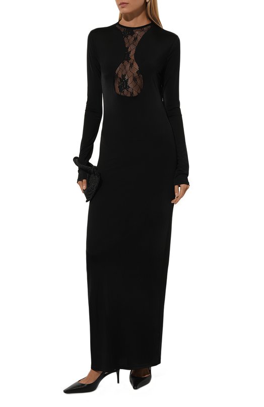 Платье из вискозы Nina Ricci 24AJR0009VI0526 Чёрный  24AJR0009VI0526 Фото 2
