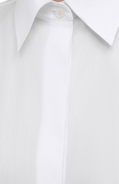 Хлопковая рубашка HELMUT LANG белого цвета по цене 39650 руб., арт. L02HW503, фото 5 Хлопковая рубашка HELMUT LANG, арт. L02HW503, фото 5
