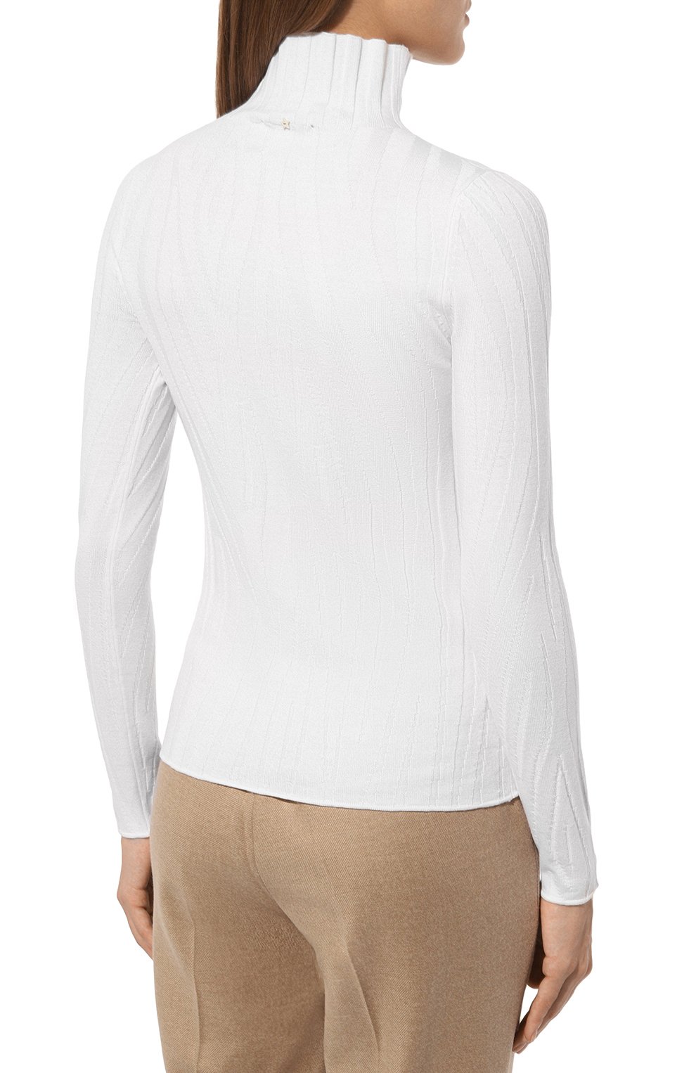 Шерстяная водолазка LORENA ANTONIAZZI белого цвета по цене 69950 руб., арт. I24119DM75A/2981, фото 4 Шерстяная водолазка LORENA ANTONIAZZI, арт. I24119DM75A/2981, фото 4