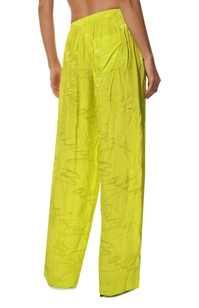 Брюки из вискозы BALENCIAGA салатового цвета по цене 178000 руб., арт. 659026/TM060, фото 4 Брюки из вискозы BALENCIAGA, арт. 659026/TM060, фото 4