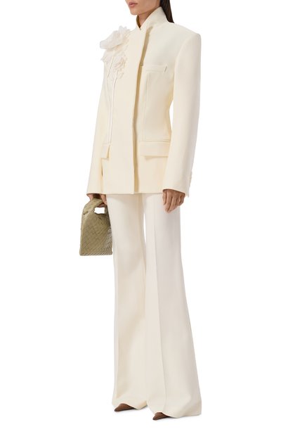 Шерстяной жакет DAVID KOMA кремового цвета по цене 483000 руб., арт. RE26DK98J, фото 2 Шерстяной жакет DAVID KOMA, арт. RE26DK98J, фото 2