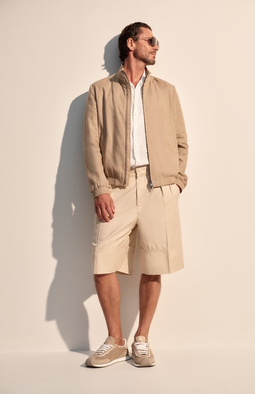 Льняная рубашка Brunello Cucinelli MM6840615 Белый  MM6840615 Фото 7
