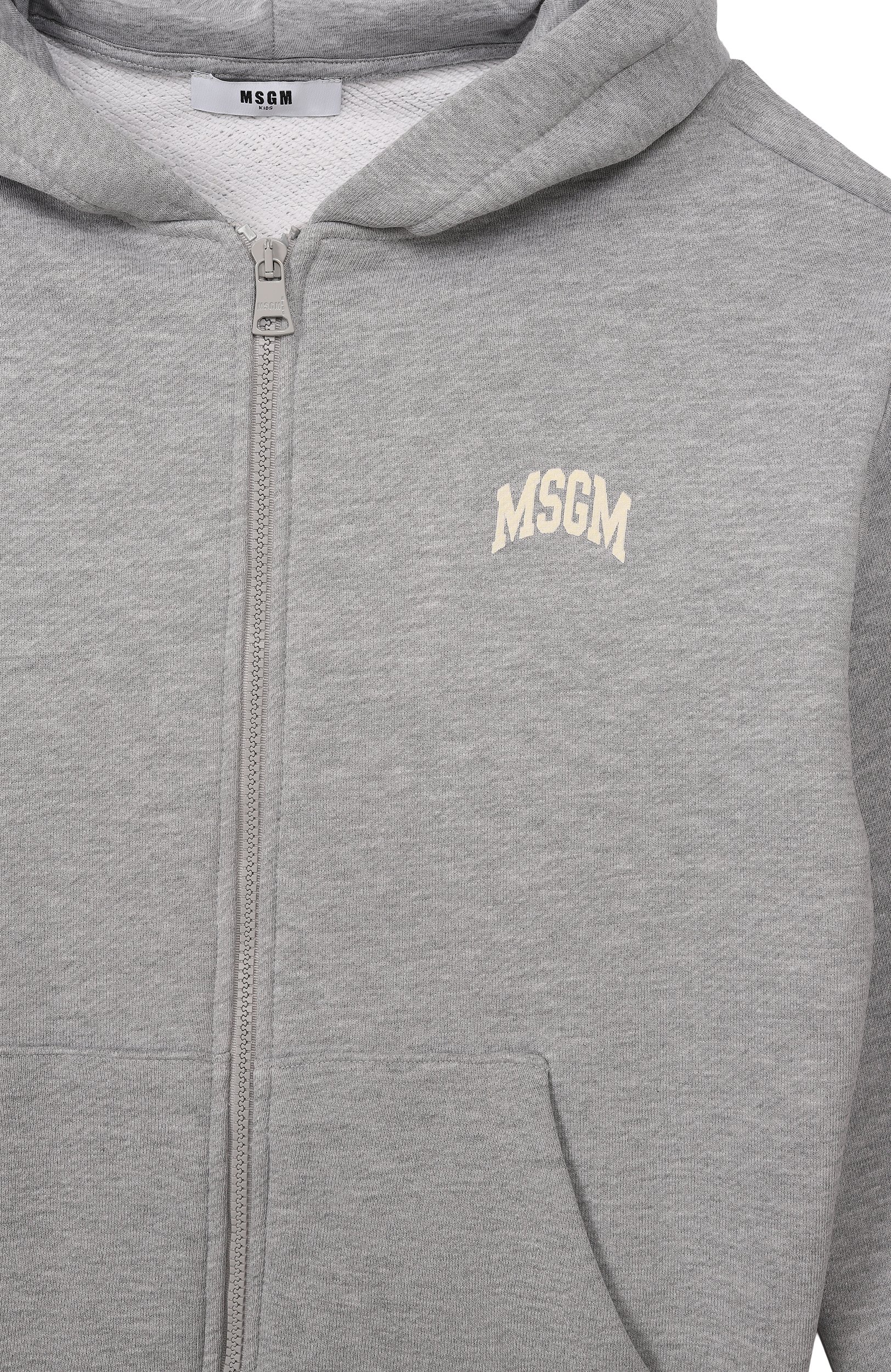 Хлопковая толстовка MSGM KIDS, арт. F6MSJUZH044, фото 3