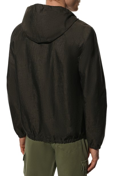 Льняная куртка CAPOBIANCO темно-зеленого цвета по цене 76650 руб., арт. 12M184.LIME., фото 4 Льняная куртка CAPOBIANCO, арт. 12M184.LIME., фото 4