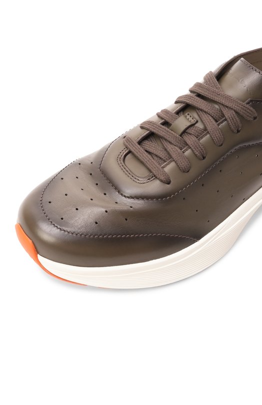 Кожаные кроссовки Bounce Santoni MBBG22070BART0IL Коричневый  MBBG22070BART0IL Фото 7