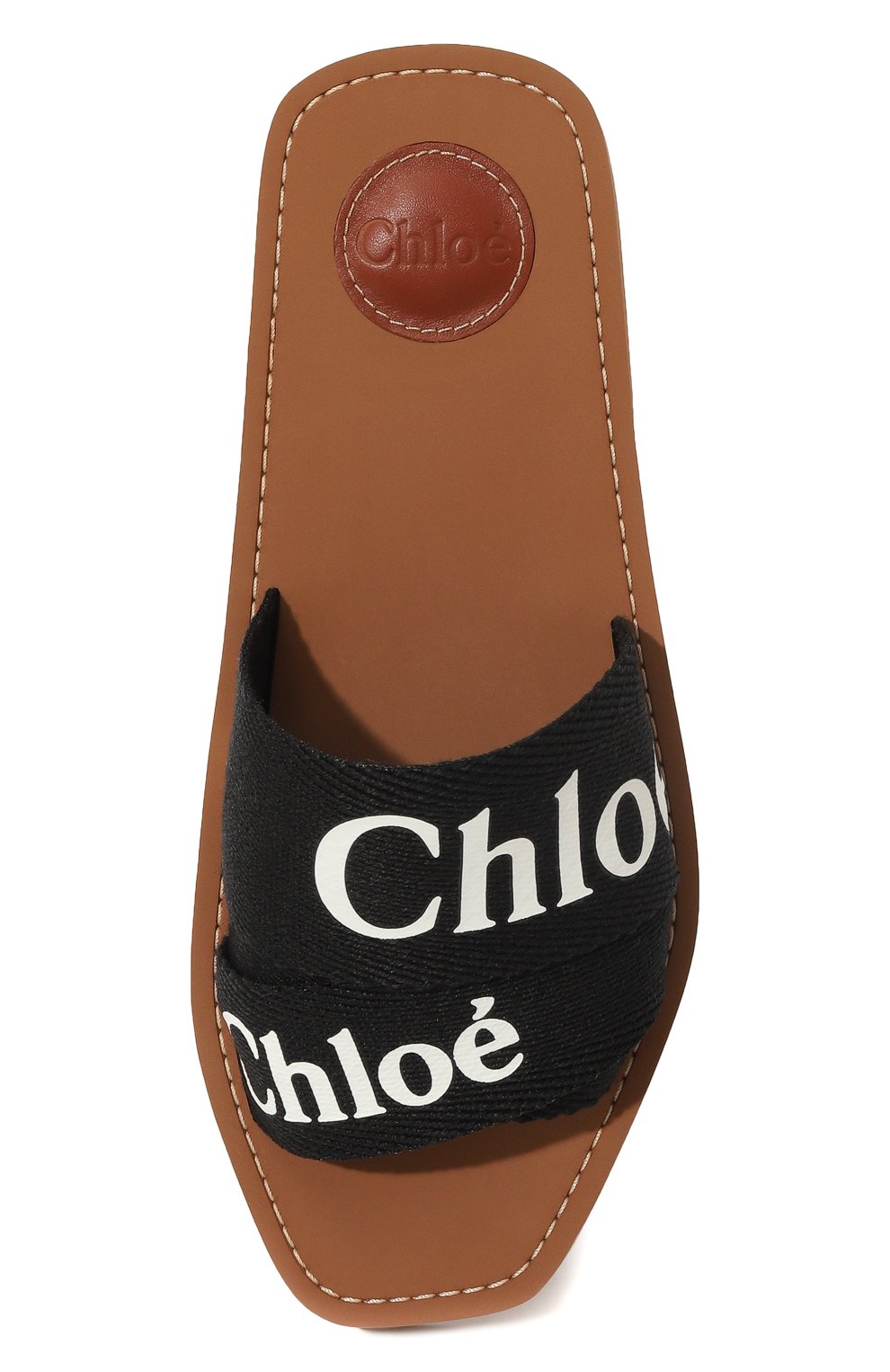 Текстильные шлепанцы woody CHLOÉ, арт. CHC22U188Z3, фото 6