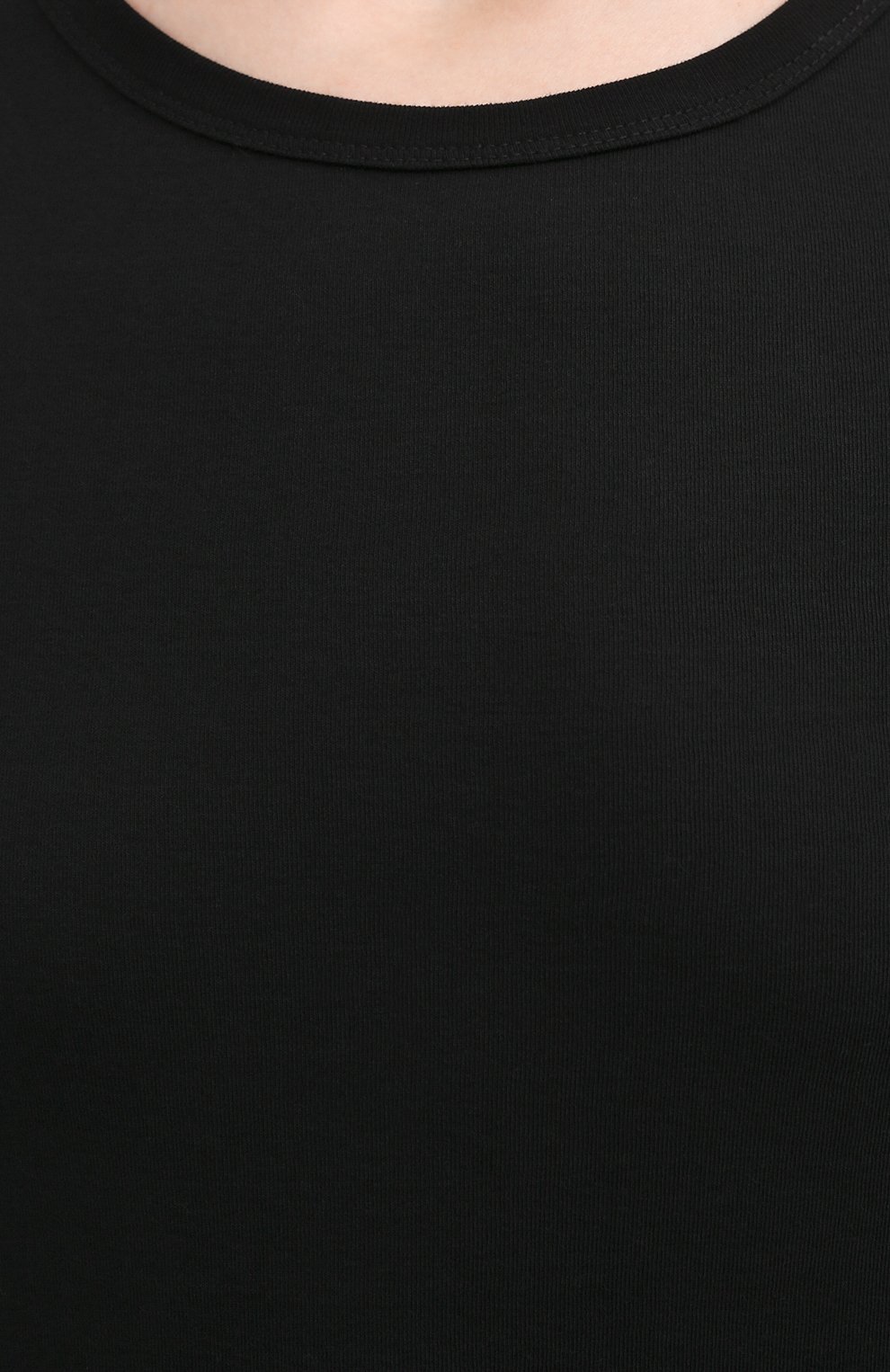 Хлопковый пуловер HELMUT LANG черного цвета по цене 16100 руб., арт. I10HW515, фото 5 Хлопковый пуловер HELMUT LANG, арт. I10HW515, фото 5