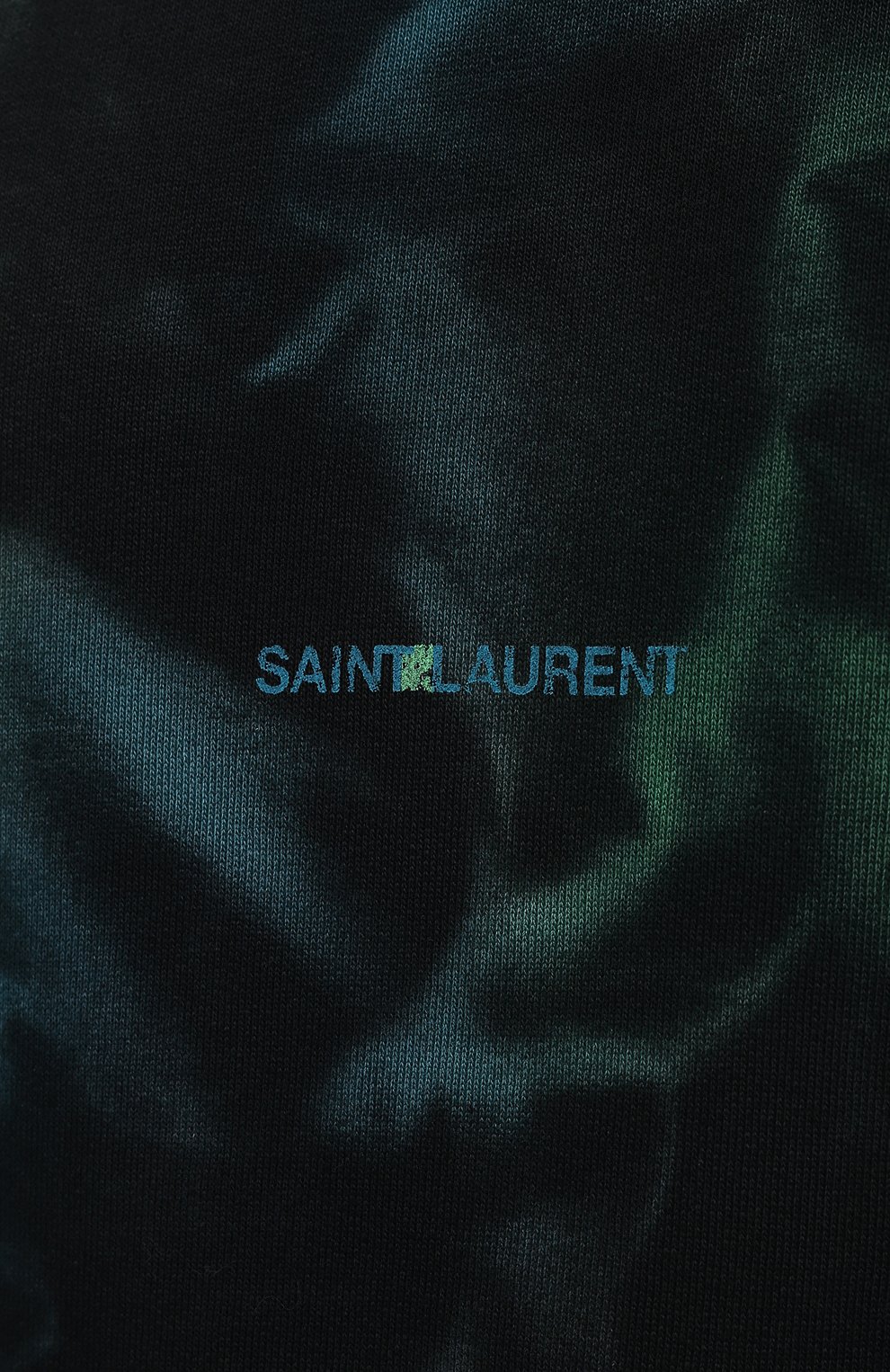 Хлопковый свитшот SAINT LAURENT зеленого цвета по цене 66950 руб., арт. 652506/Y36CZ, фото 5 Хлопковый свитшот SAINT LAURENT, арт. 652506/Y36CZ, фото 5